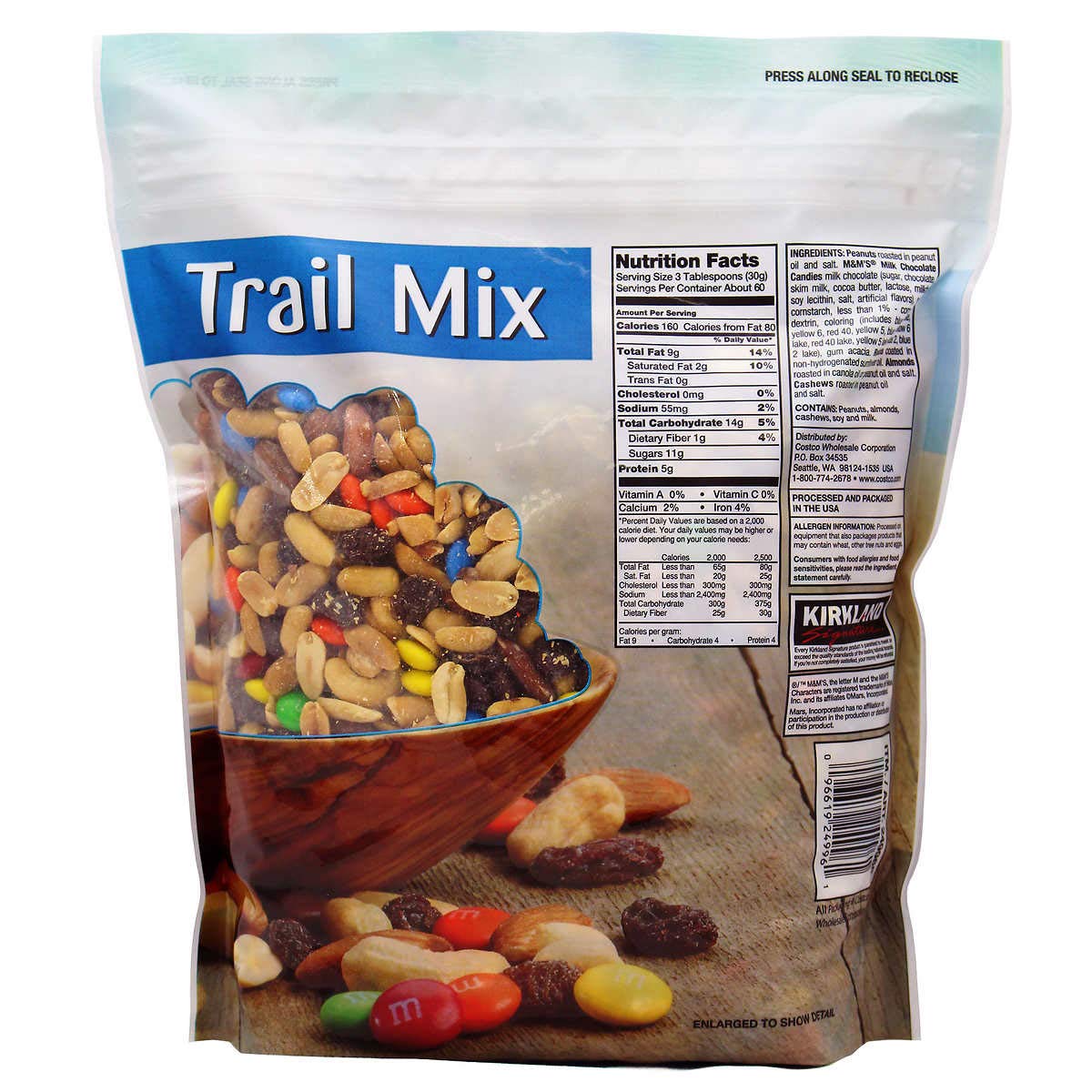 Kirkland Signature Trail Mix -8 Lbs(2 Packs of 4 Lbs)