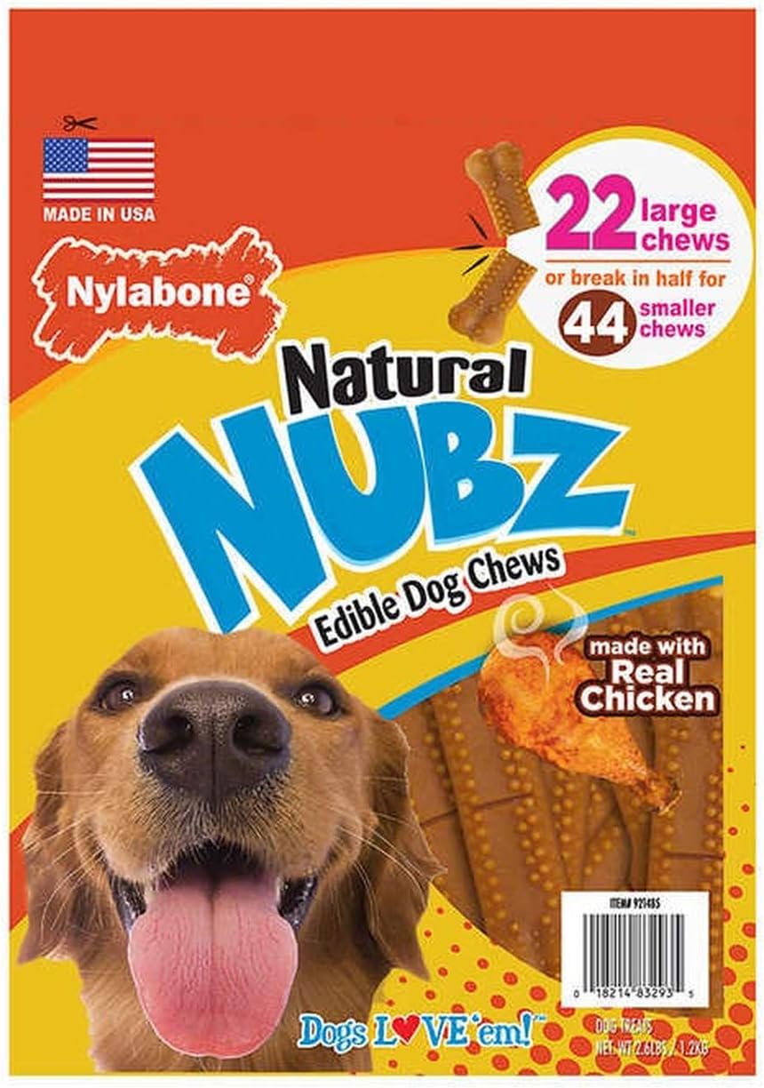 NUBZ Dog Chews, 22-Count, 2-Pack