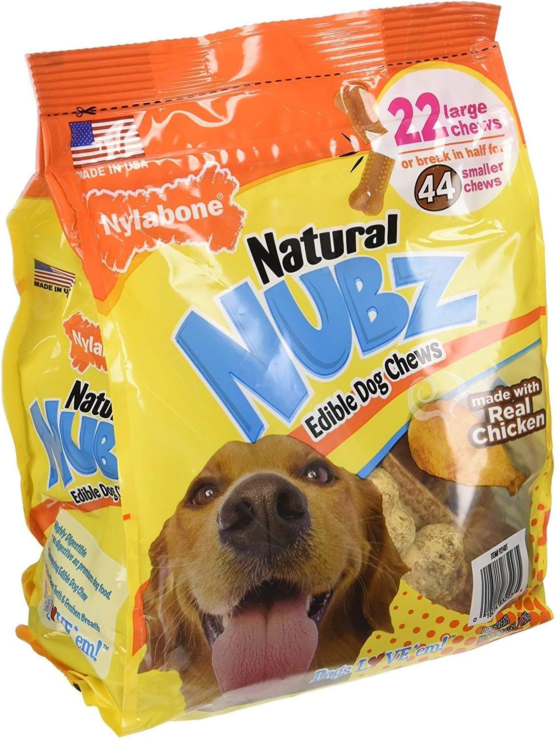 NUBZ Dog Chews, 22-Count, 2-Pack