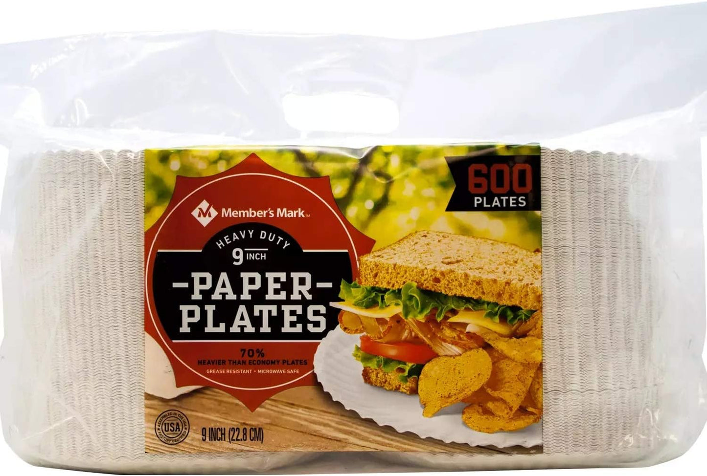 Heavy Duty 9" Paper Plate (600ct.)