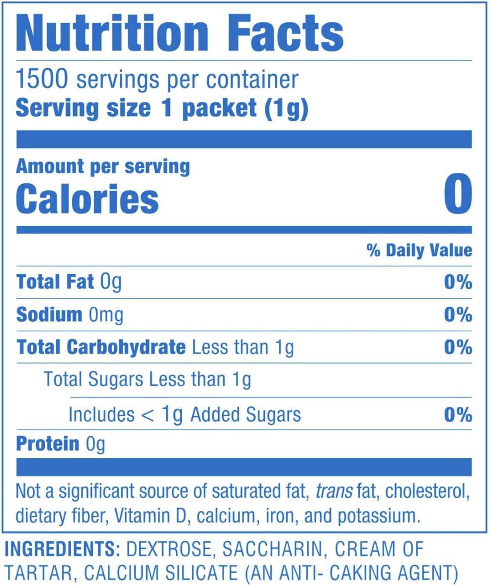 Sweet 'N Low Zero Calorie Sweetener - 1500 Packets