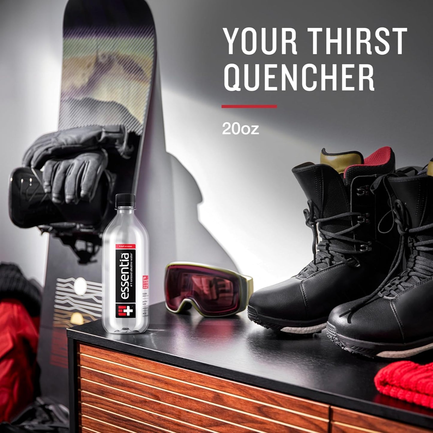 Essentia Bottled Water LLC, Ionized Alkaline Water; 99.9% Pure, Infused with Electrolytes, 9.5 pH or Higher a Clean, Smooth Taste, 20 Fl Oz (Pack of 24)