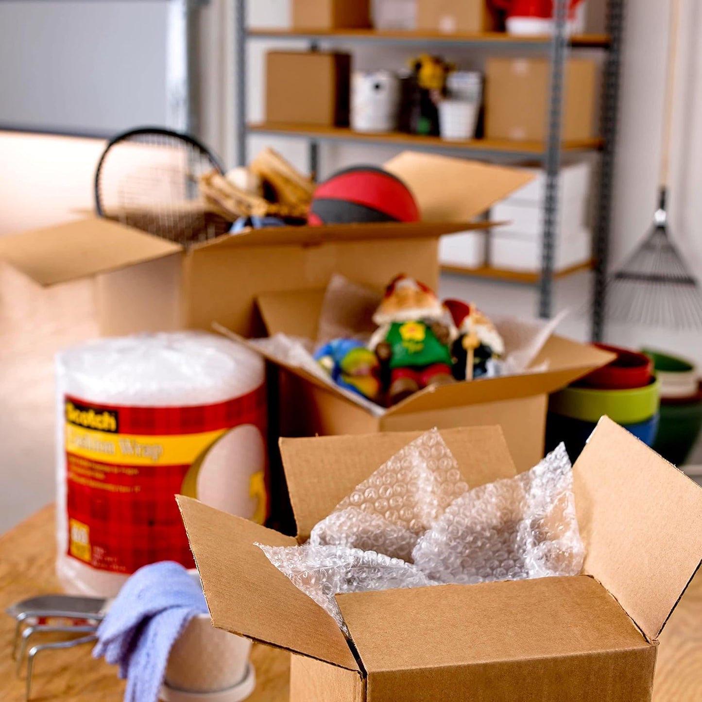 Scotch Heavy Duty Shipping Packing Tape, Clear, Shipping and Packaging Supplies, 1.88 in. x 54.6 yd., 36 Refill Tape Rolls