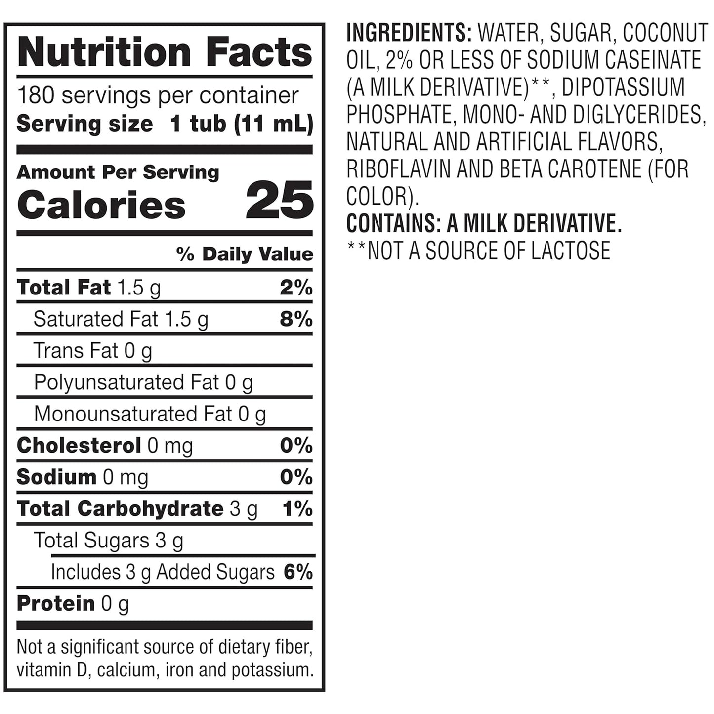 Nestle Coffee mate Coffee Creamer, Hazelnut, Liquid Creamer Singles, Non Dairy, No Refrigeration, 0.375 fl oz Tubs (Pack of 180)