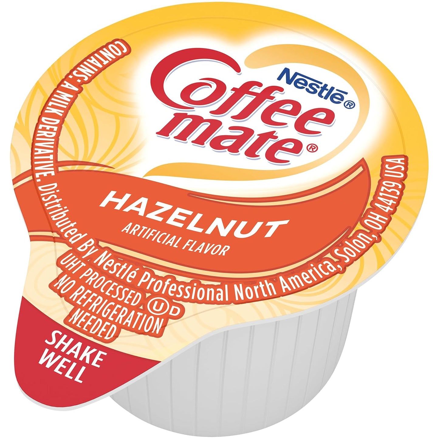 Nestle Coffee mate Coffee Creamer, Hazelnut, Liquid Creamer Singles, Non Dairy, No Refrigeration, 0.375 fl oz Tubs (Pack of 180)