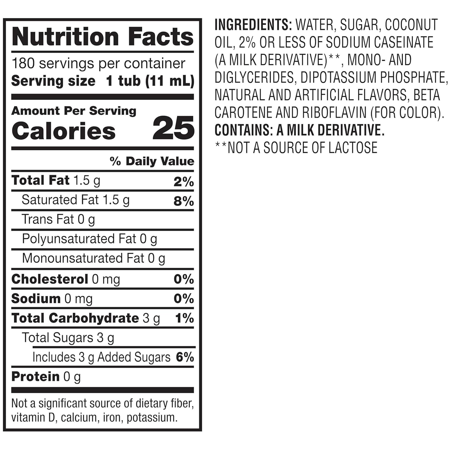 Nestle Coffee mate Coffee Creamer, Hazelnut, Liquid Creamer Singles, Non Dairy, No Refrigeration, 0.375 fl oz Tubs (Pack of 180)