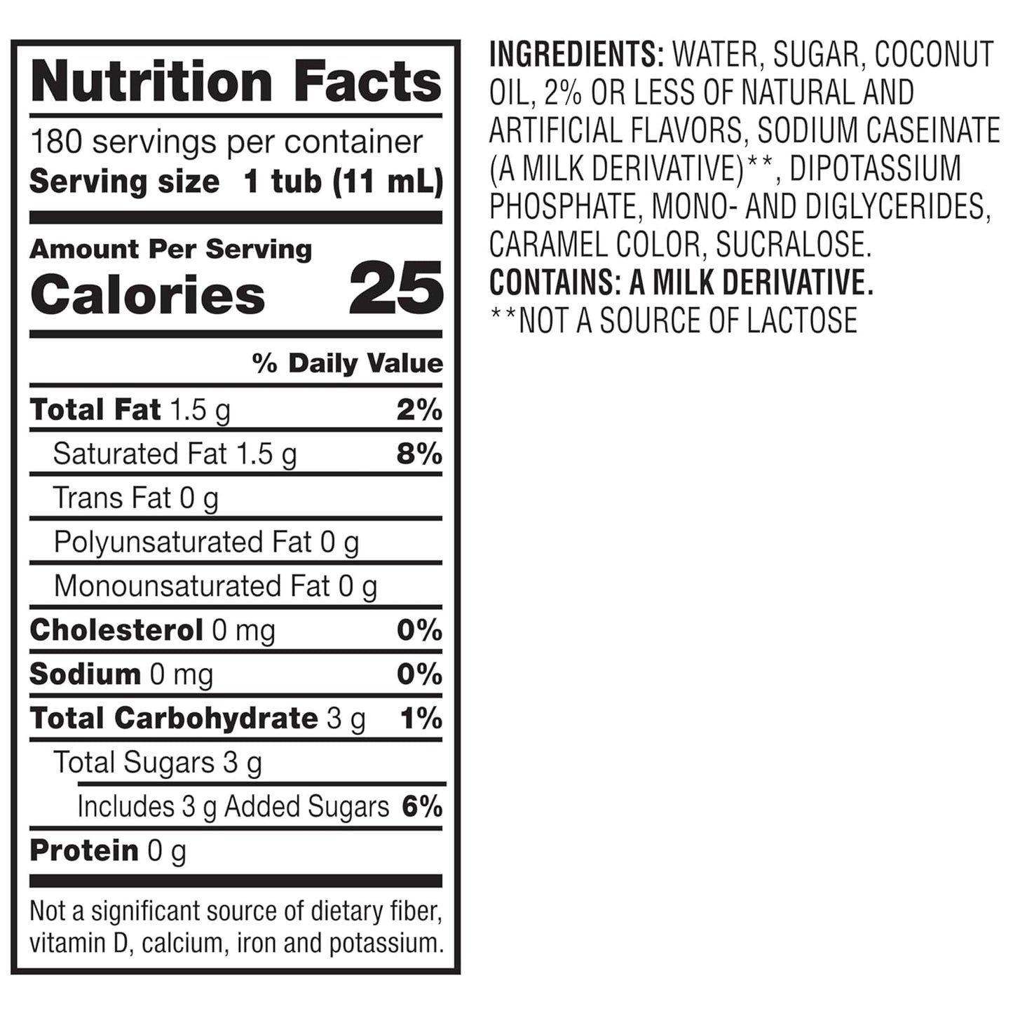 Nestle Coffee mate Coffee Creamer, Hazelnut, Liquid Creamer Singles, Non Dairy, No Refrigeration, 0.375 fl oz Tubs (Pack of 180)