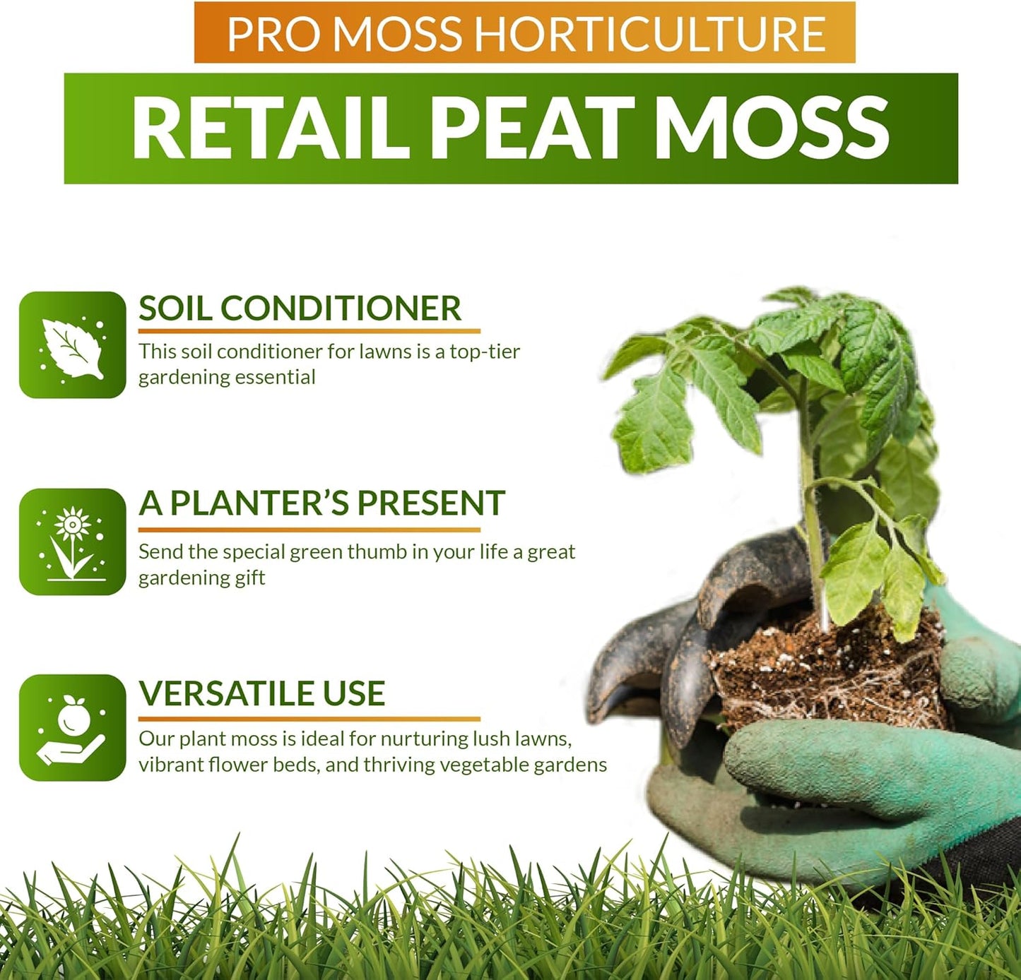 Premier Horticulture 0280P Pro Moss Horticulture Retail Peat Moss, 1 Cubic Feet - 0262P