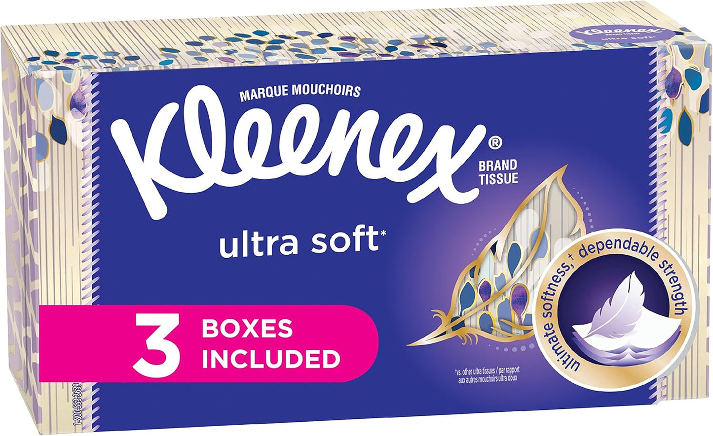Kleenex Ultra Facial Tissue, 85 Count (Pack of 12)