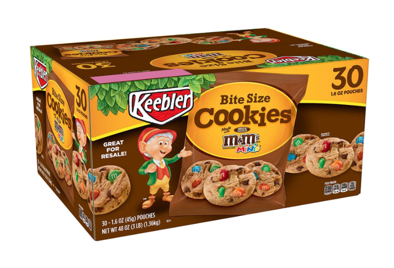 Keebler Bite Size M&M's Cookies, 1.6 Ounce (Pack of 30)