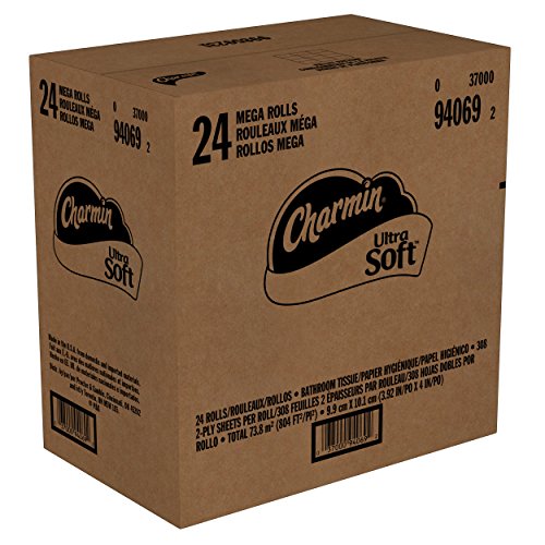 Charmin Ultra Soft Mega Roll Toilet Paper, 12 Count