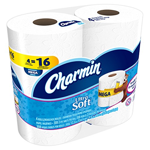 Charmin Ultra Soft Mega Roll Toilet Paper, 12 Count