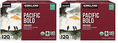 Kirkland Signature Pacific Bold Coffee, Dark, 120 K-Cup Pods (Pack of 1)