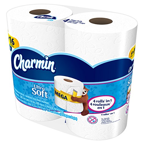 Charmin Ultra Soft Mega Roll Toilet Paper, 12 Count