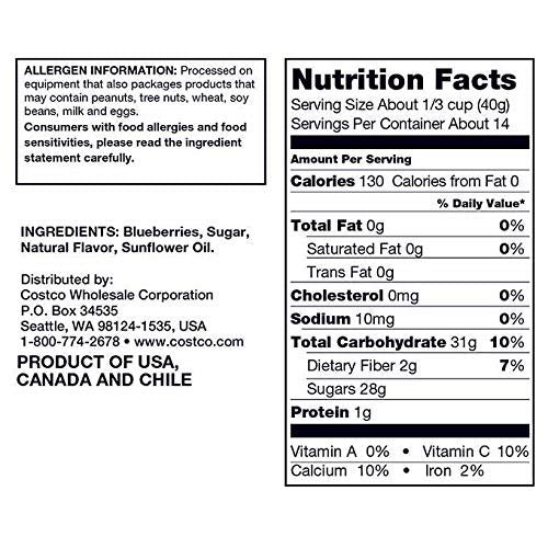 Kirkland Signature Expect More Whole Dried Blueberries 1.25 lb