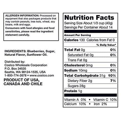 Kirkland Signature Expect More Whole Dried Blueberries 1.25 lb