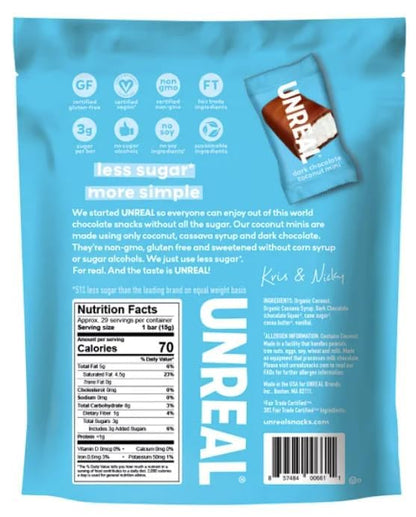 29 BARS Unreal Dark Chocolate Coconut Minis, 15.3 oz