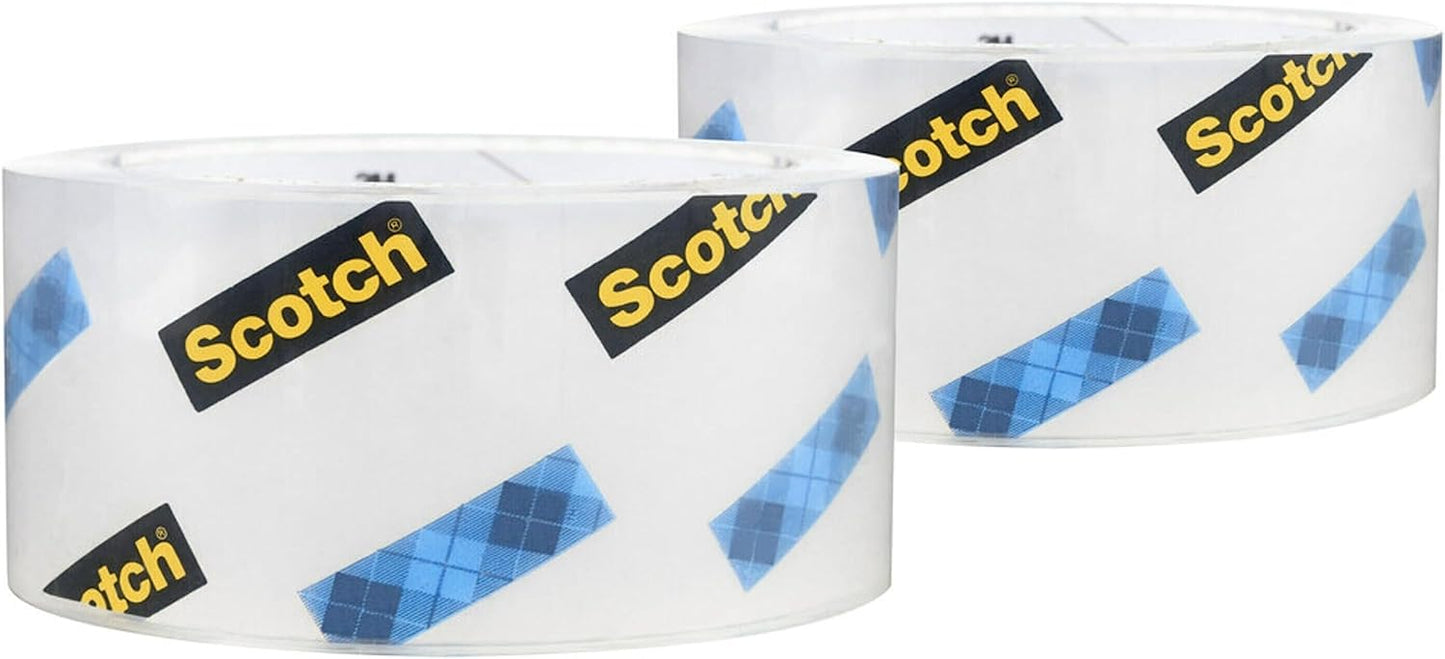 Scotch Heavy Duty Shipping Packing Tape, Clear, Shipping and Packaging Supplies, 1.88 in. x 54.6 yd., 18 Tape Rolls