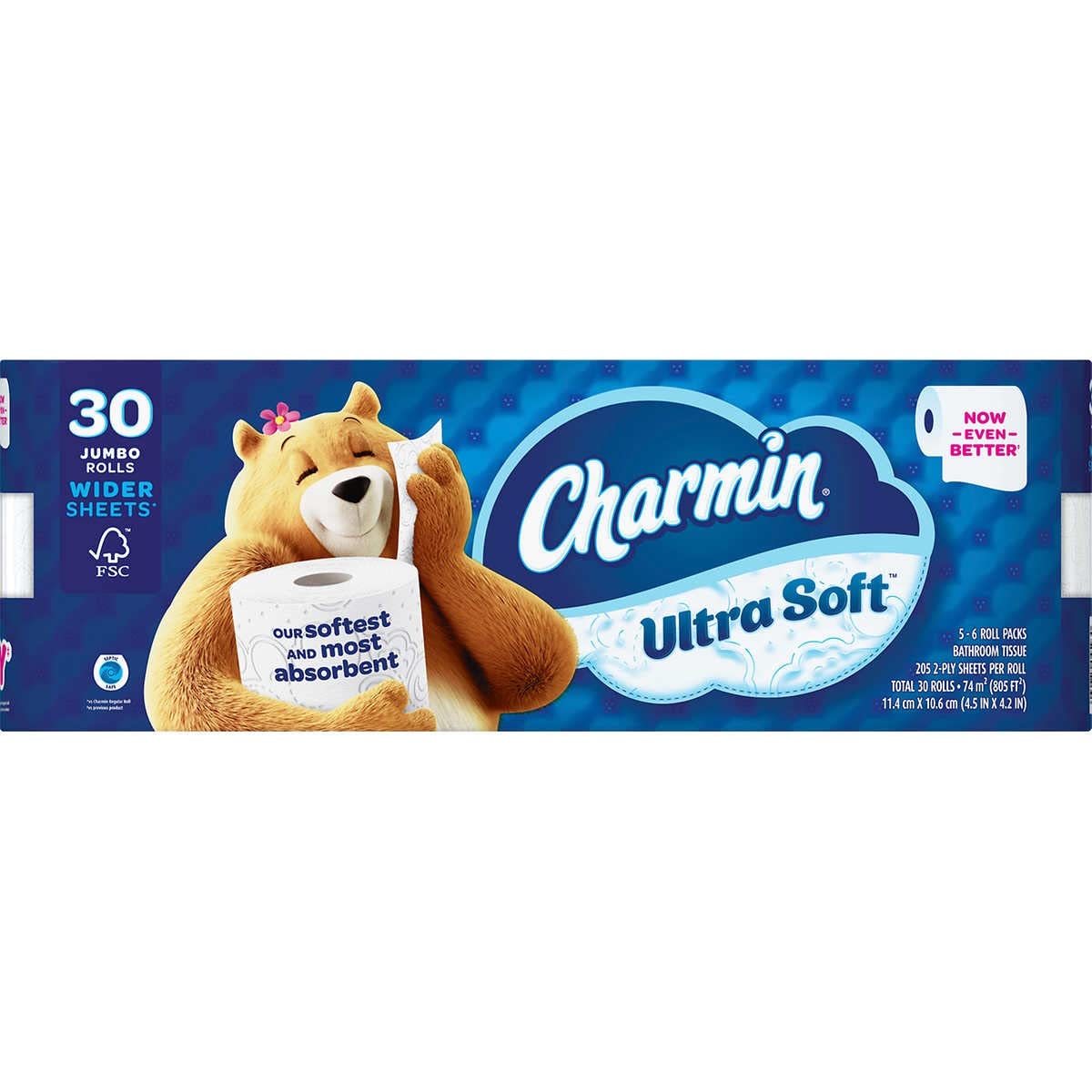 Charmin Ultra Soft Mega Roll Toilet Paper, 12 Count