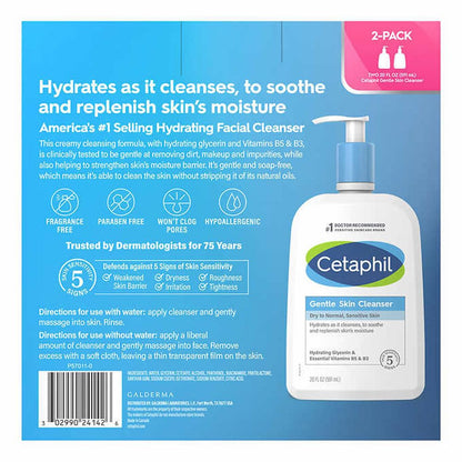Cetaphi Gentle Skin Cleanser - 2/20 oz. pumps