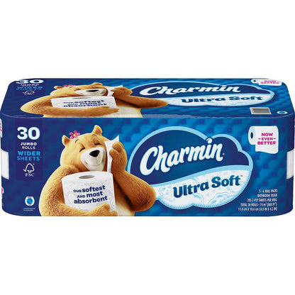 Charmin Ultra Soft Mega Roll Toilet Paper, 12 Count