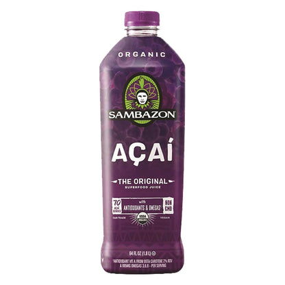 Sambzon Organic Acai Juice, 64 fl. oz. (2 Pack)