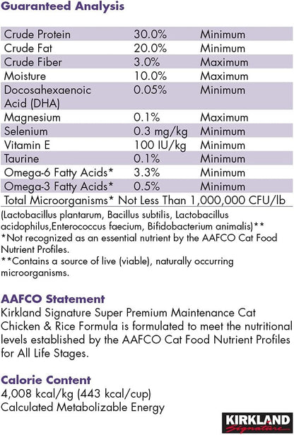 Kirkland Signature Super Premium Maintenance Cat Food