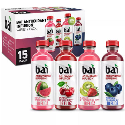 Bai Antioxidant Infusion Variety Pack 18 fl. oz., 15 ct.