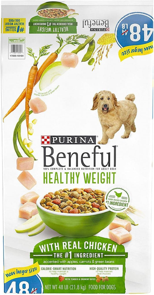 Purina Beneful Healthy Weight with Real Chicken Adult Dry Dog Food (48 Pound), 48 Pound