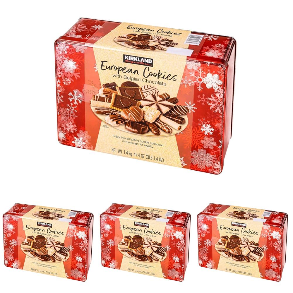 European Cookies LIMITED EDITITON Kirkland Signature with Belgian Chocolate, 49.4 Ounce