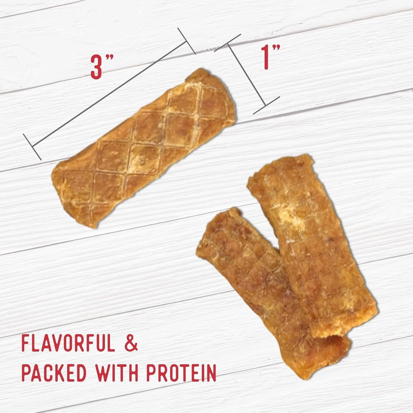 Farmland Traditions Dogs Love Chicken Jerky Dog Treats, Premium Two-Ingredient Dog Jerky with USA-Raised Chicken & No Antibiotics Ever, 3-Pound Bag