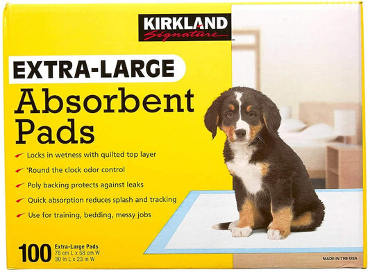 UnbrandedX Kirkland Signature Extra-Large Absorbent Pads, 30 in L X 23 in W, 100-count