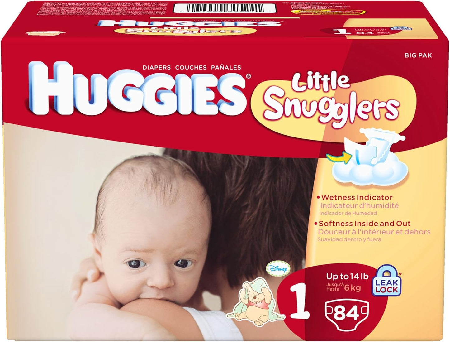 Huggies Little Snugglers Plus Diapers Size 2, 174 Count