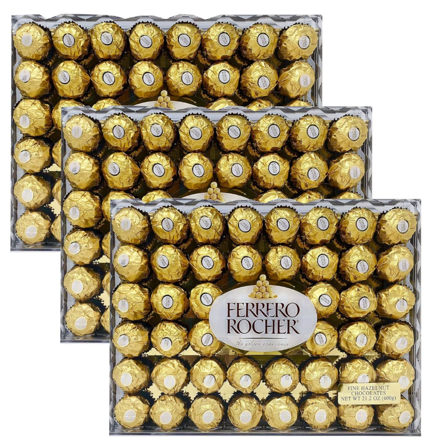 Ferrero Rocher, Diamond Halloween Value Pack - Fancy Looking, Good Taste, Great for Parties and Special Occasions - Delicious Creamy Hazelnut Filling - 4 Pack (48 ct Each), Total 192