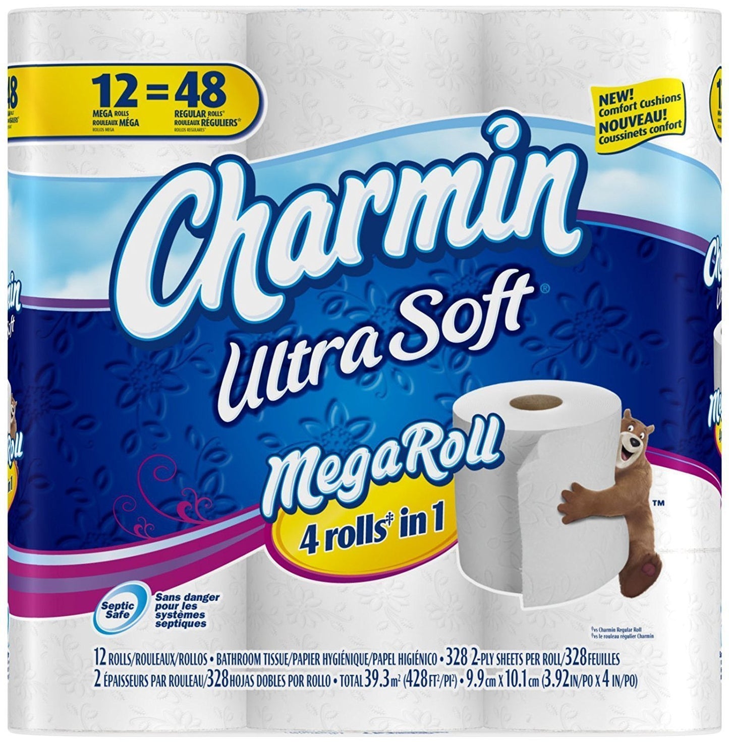 Charmin Ultra Soft Mega Roll Toilet Paper, 12 Count