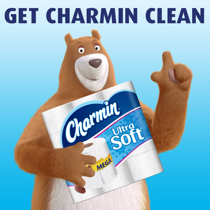 Charmin Ultra Soft Mega Roll Toilet Paper, 12 Count