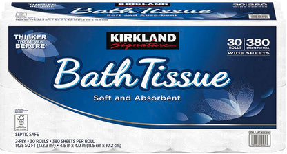 Kirkland Signature Bath Tissue, 2-Ply, 425, 2 Pack (30 count)