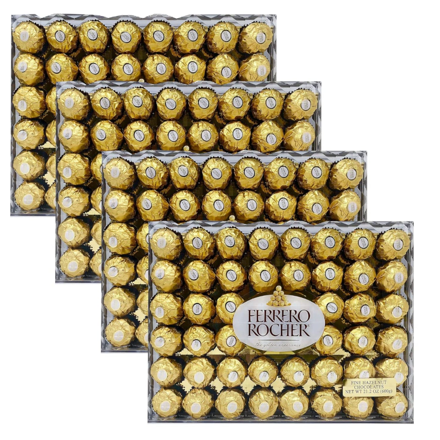 Ferrero Rocher, Diamond Halloween Value Pack - Fancy Looking, Good Taste, Great for Parties and Special Occasions - Delicious Creamy Hazelnut Filling - 4 Pack (48 ct Each), Total 192