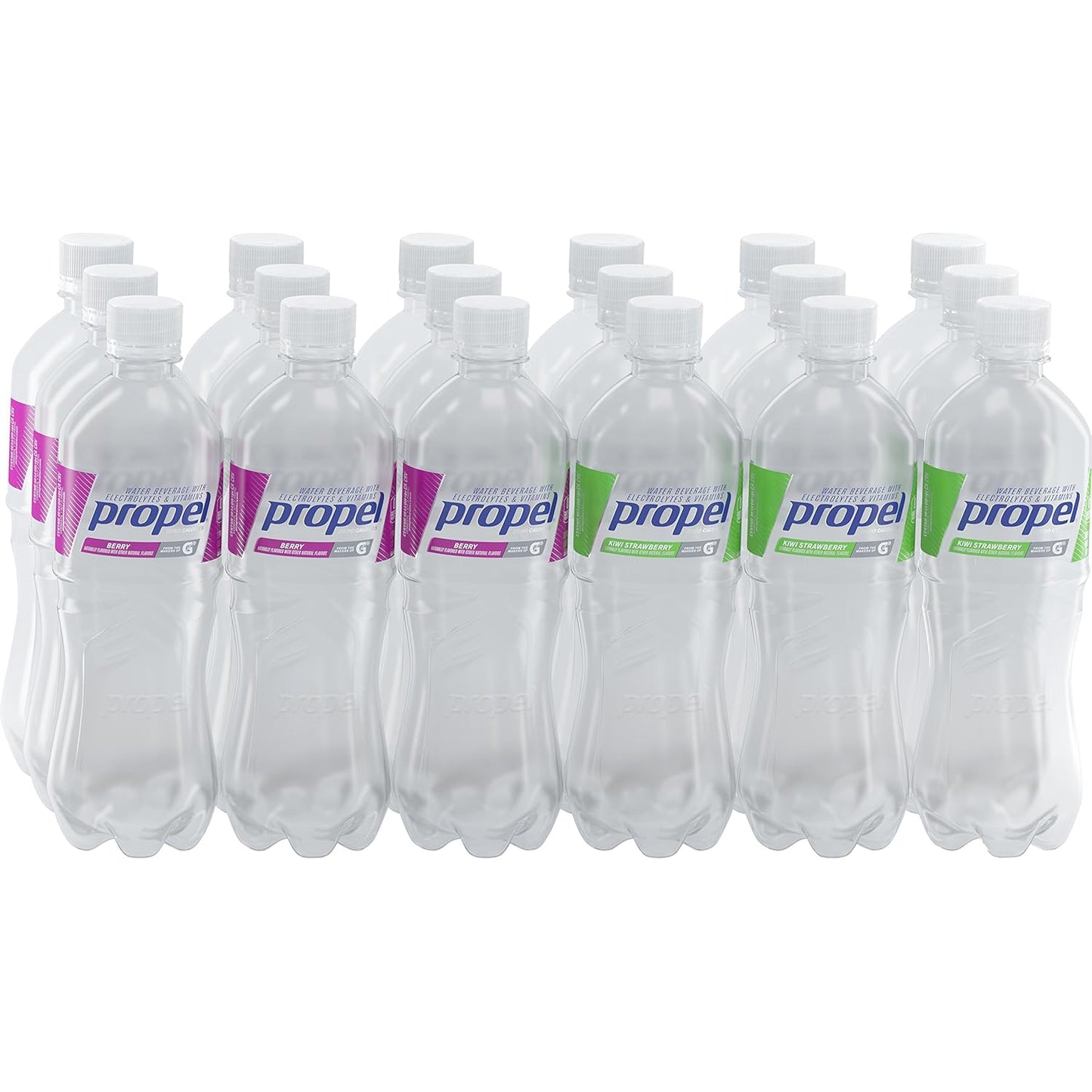 Propel Water Two-Flavor Variety Pack Flavored Water With Electrolytes, Vitamins and No Sugar 16.9 Ounces (Pack of 18)