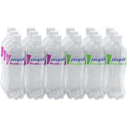 Propel Water Two-Flavor Variety Pack Flavored Water With Electrolytes, Vitamins and No Sugar 16.9 Ounces (Pack of 18)