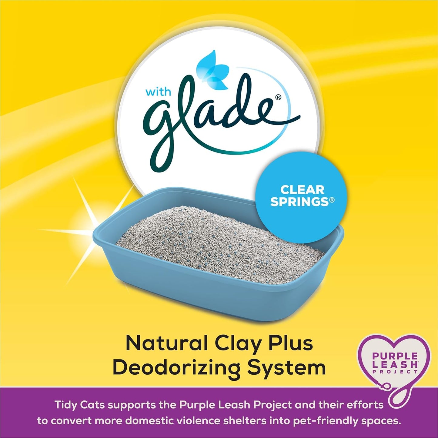 Purina Tidy Cats Clumping Multi Cat Litter, Glade Clear Springs - (2) 20 lb. Jugs