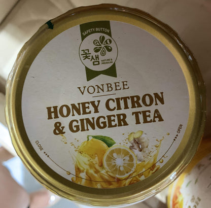 VONBEE HONEY CITRON & GINGER TEA 4.4 Lb