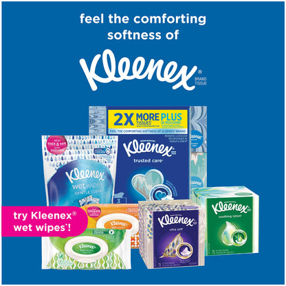 Kleenex Ultra Soft Facial Tissues, Cube Box, 75 Tissues per Cube Box, 18 Packs