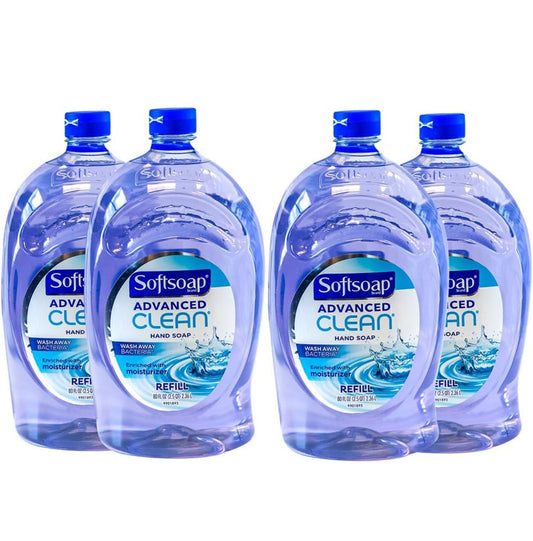 Softsoap Handsoap, Refill, 80 Fl Oz (4 Pack)