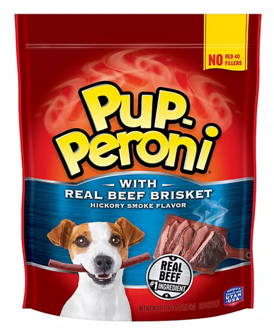 Pup-Peroni Dog Treats with Real Beef Brisket, Hickory Smoked Flavor (46 oz.)