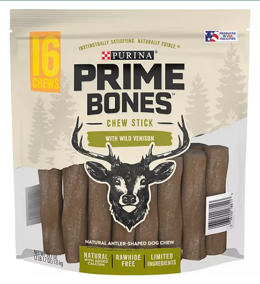 Purina Prime Bones Chew Stick with Wild Venison (16 ct.)