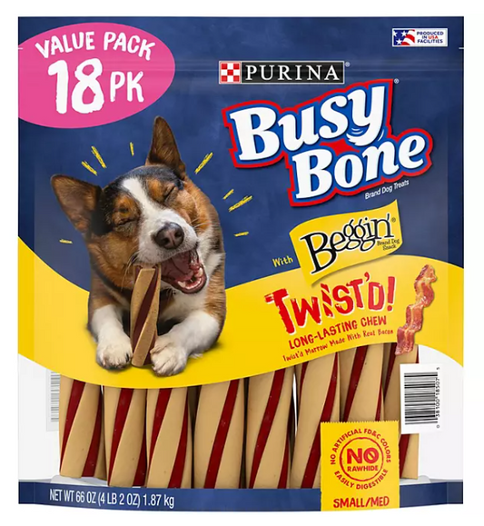 Purina Busy Bone With Beggin' Twist'd Adult Dog Chew (18 ct.)