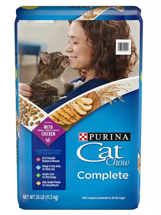 Purina Cat Chow Complete Dry Cat Food (25 lbs.)