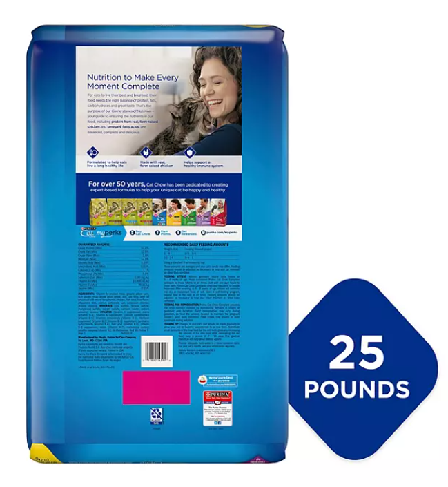 Purina Cat Chow Complete Dry Cat Food (25 lbs.)