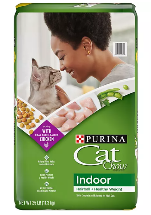 Purina Cat Chow Indoor Dry Cat Food, Hairball + Healthy Weight (25 lbs.)